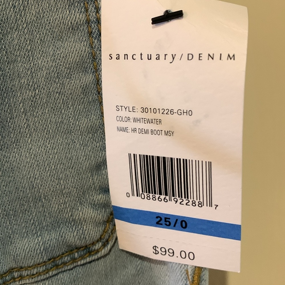 Sanctuary Demi Boot High Rise Jean NWT - Picture 5 of 10